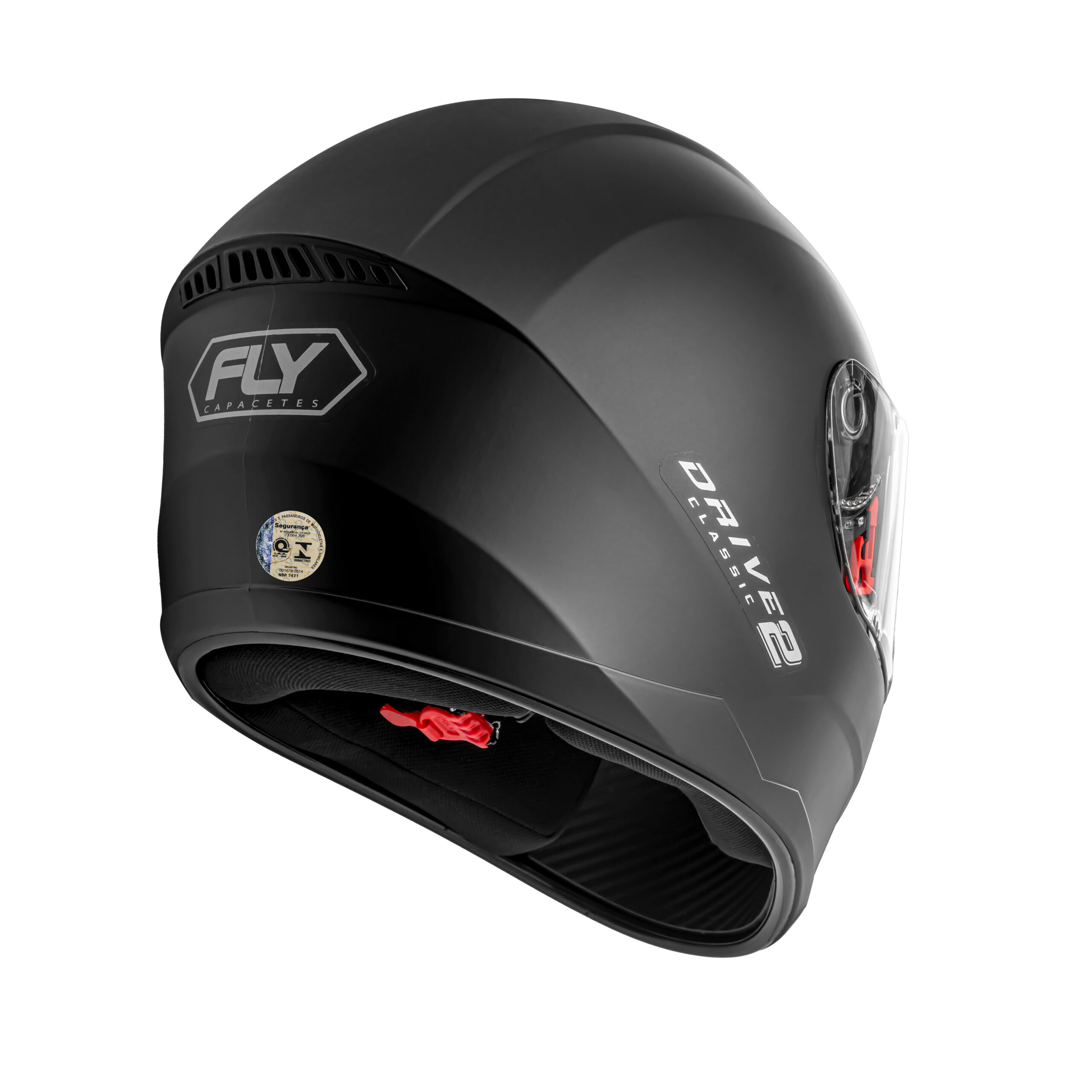 Capacete Fly Drive 2 HG Classic Preto Fosco - Imagem 5