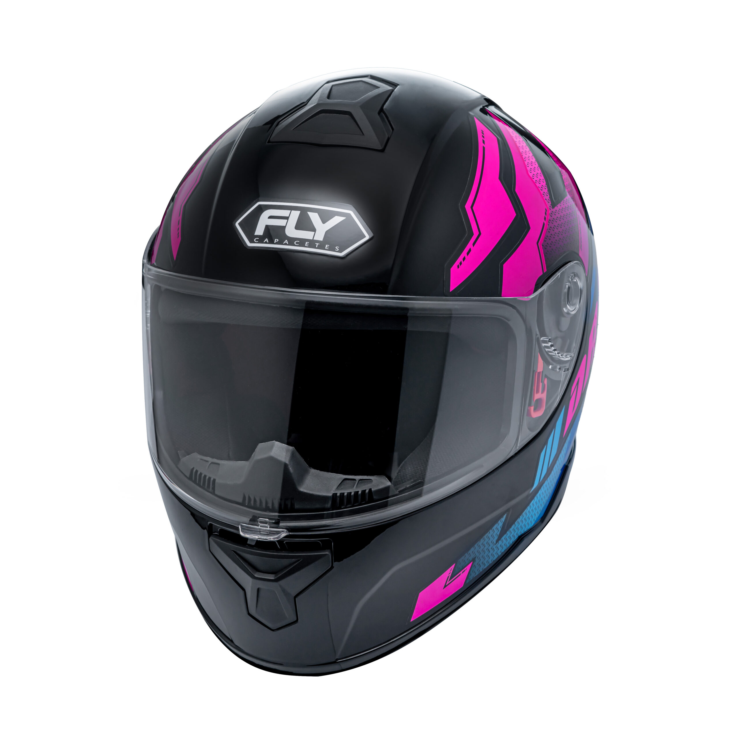Capacete Fly Drive 2 HG Atitude Preto com Rosa - Imagem 4