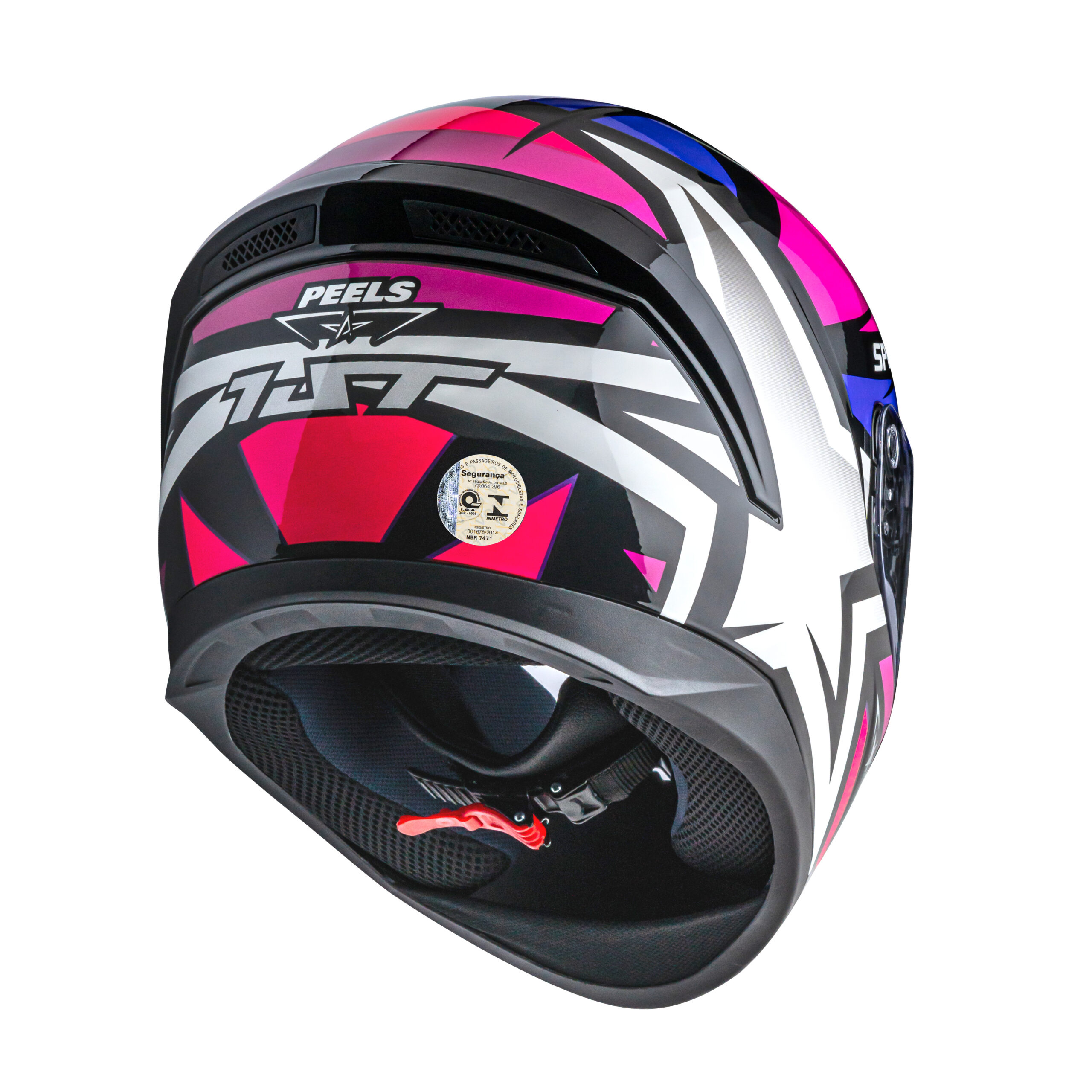 Capacete Peels Spike II 1ST Preto com Rosa - Imagem 5