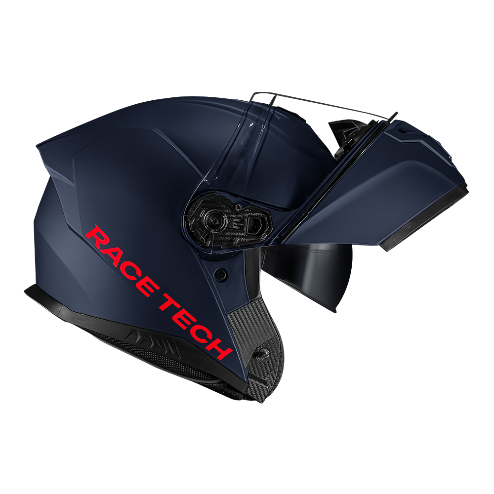 Capacete Race Tech Signal Monocolor Azul Fosco - Imagem 4