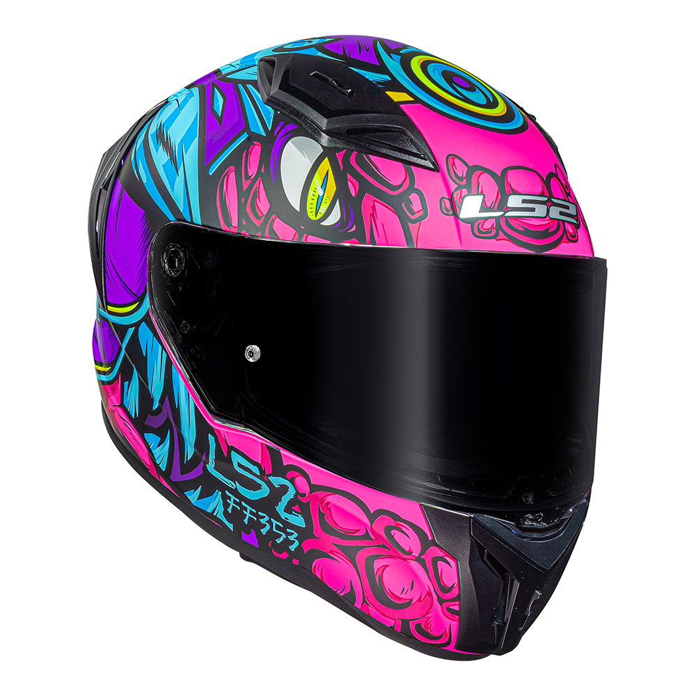 Capacete Ls2 FF810 Vigo Drillox Purple Fucsia - Imagem 4