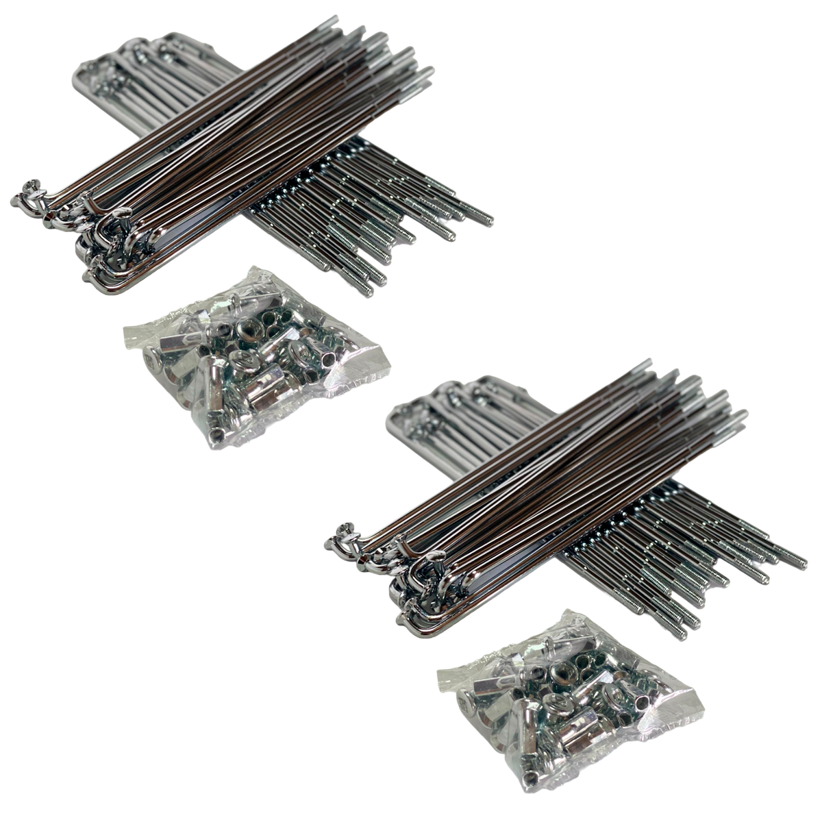 Jogo de Raio 4mm Cromado Dianteiro ou Traseiro Titan Fan Start 125 150 160 - Imagem 2